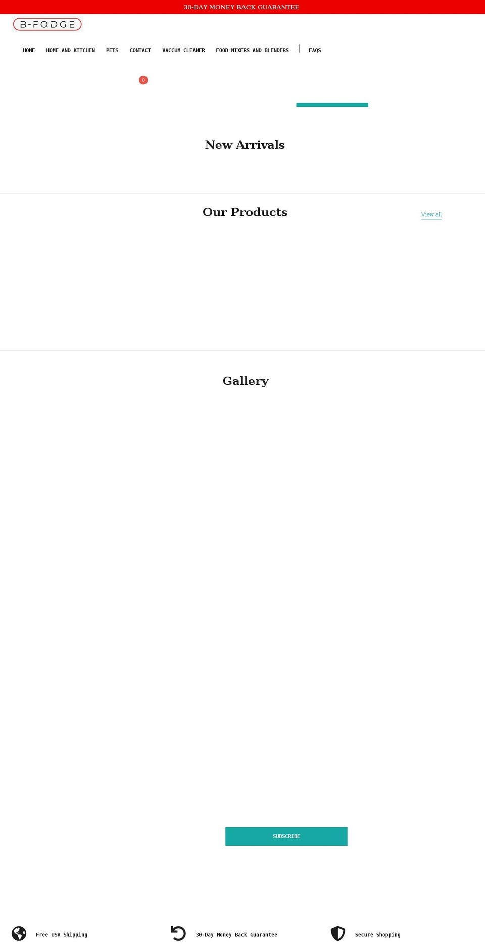 bfodge.com shopify website screenshot