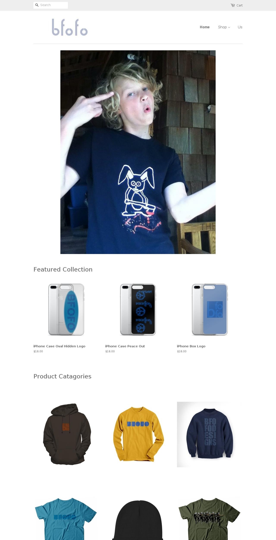 bfofo.com — Shopify storefront screenshot