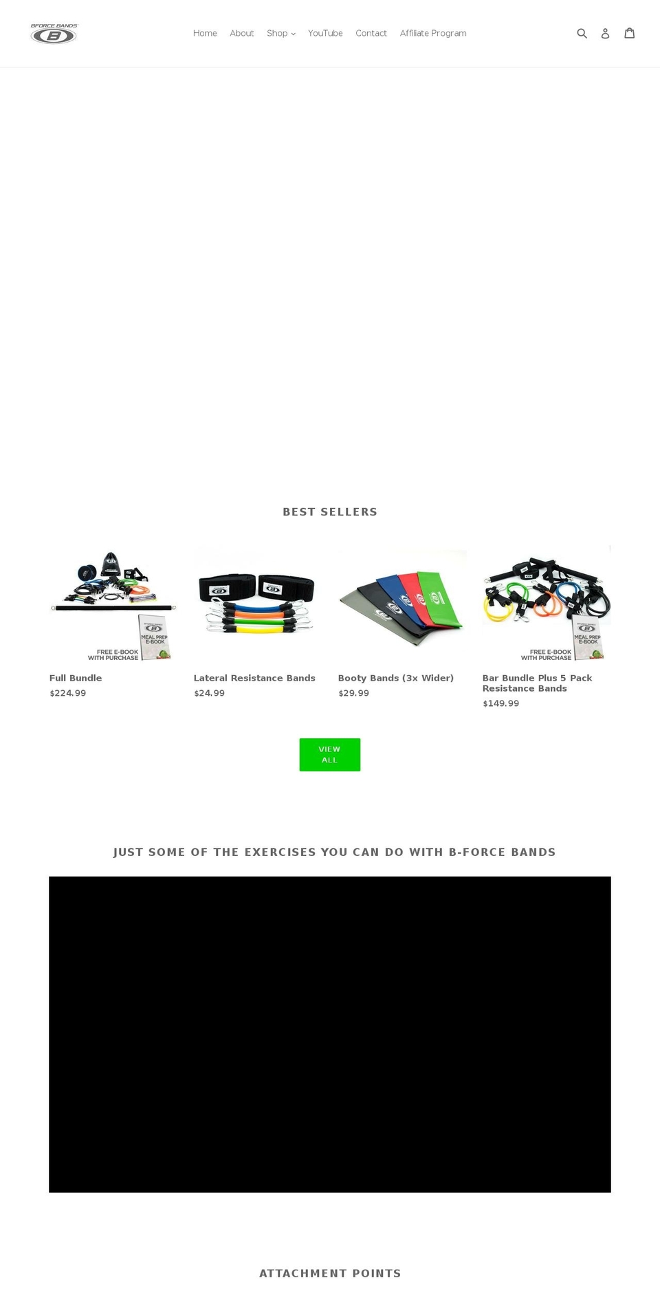 bforcebands.com shopify website screenshot