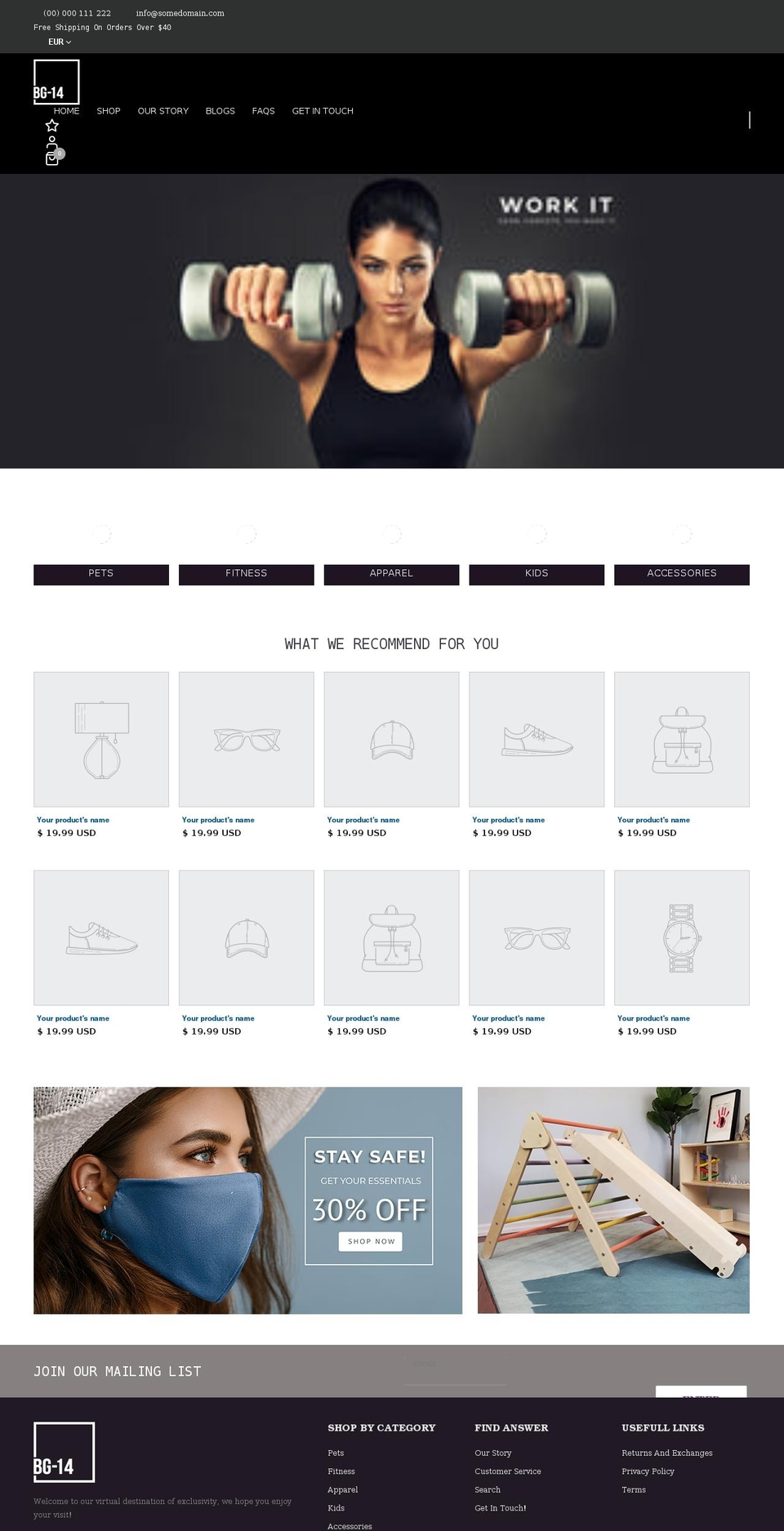 bg-14.com shopify website screenshot