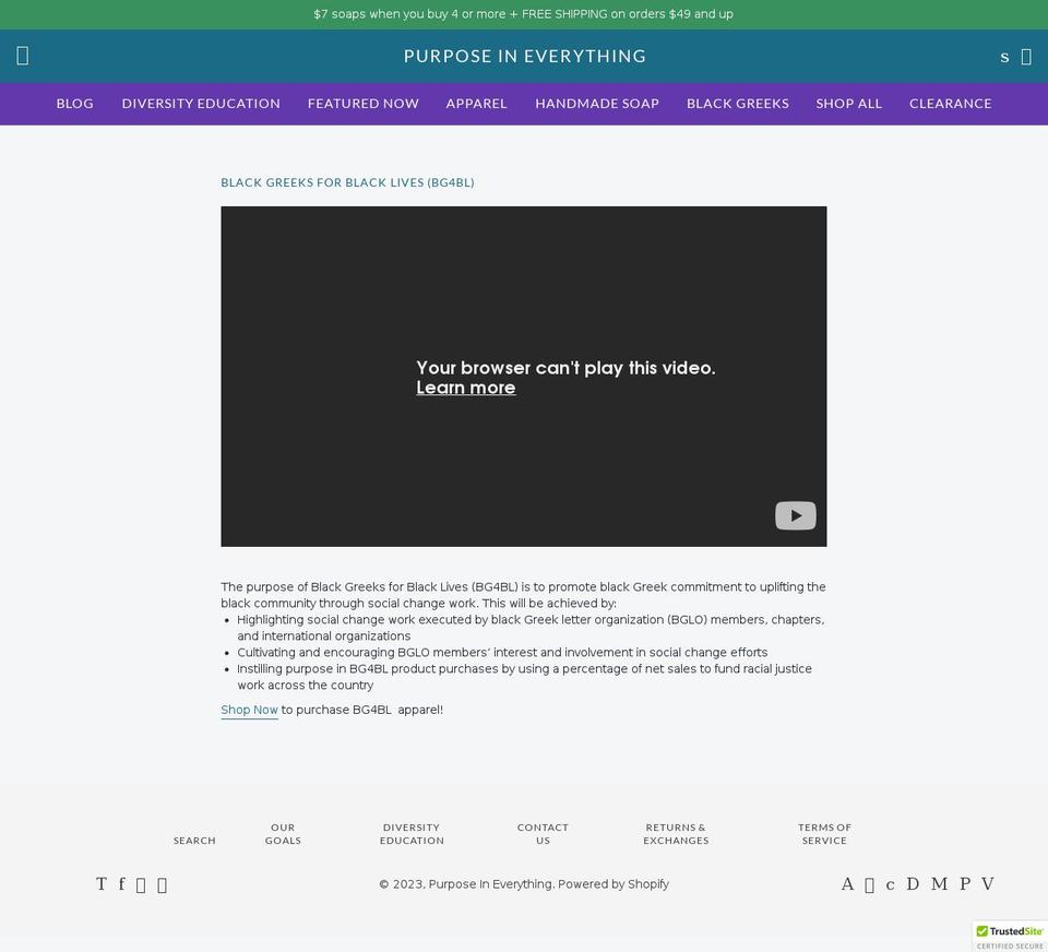 bg4bl.com — Shopify storefront screenshot