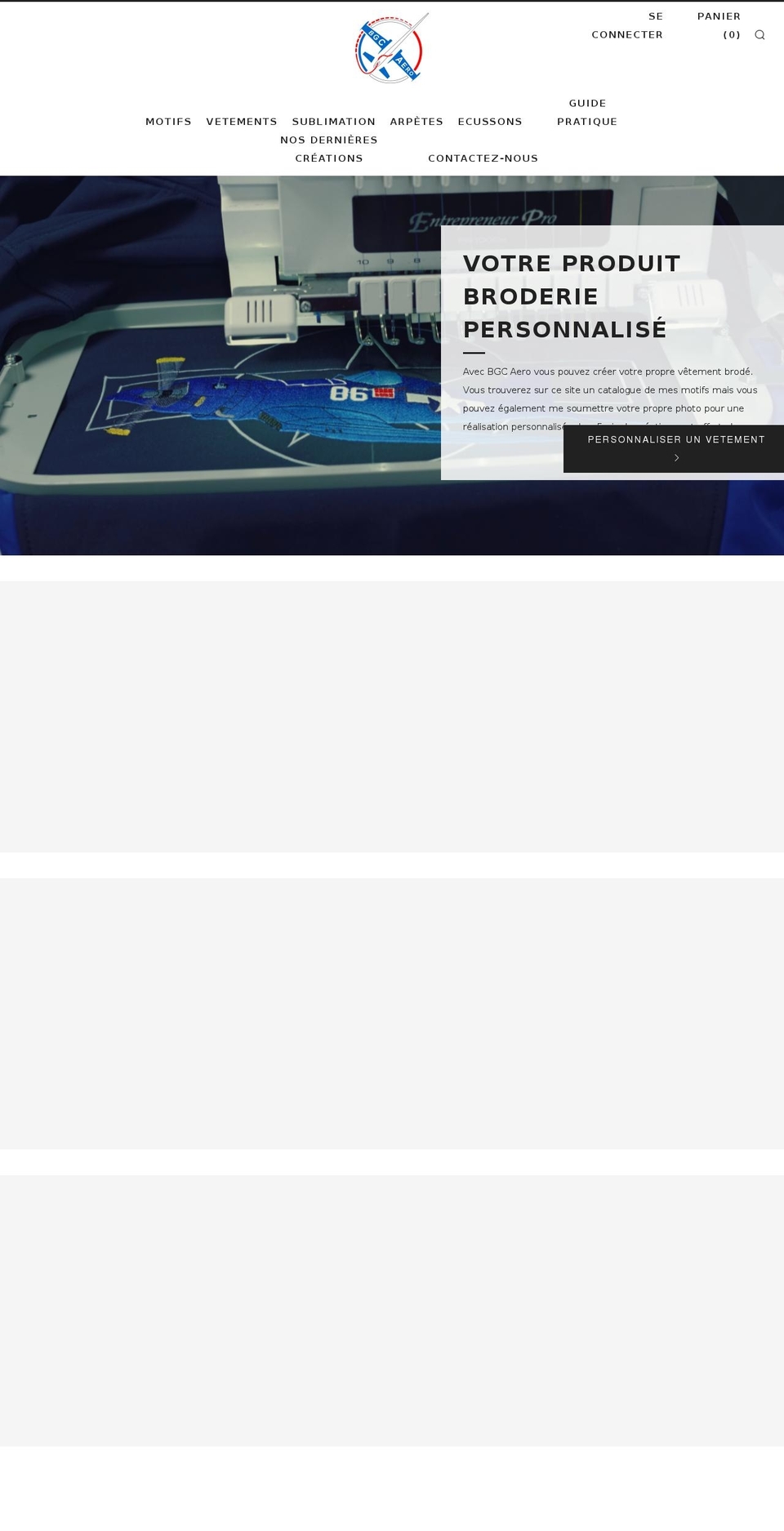 bgcaero.com shopify website screenshot