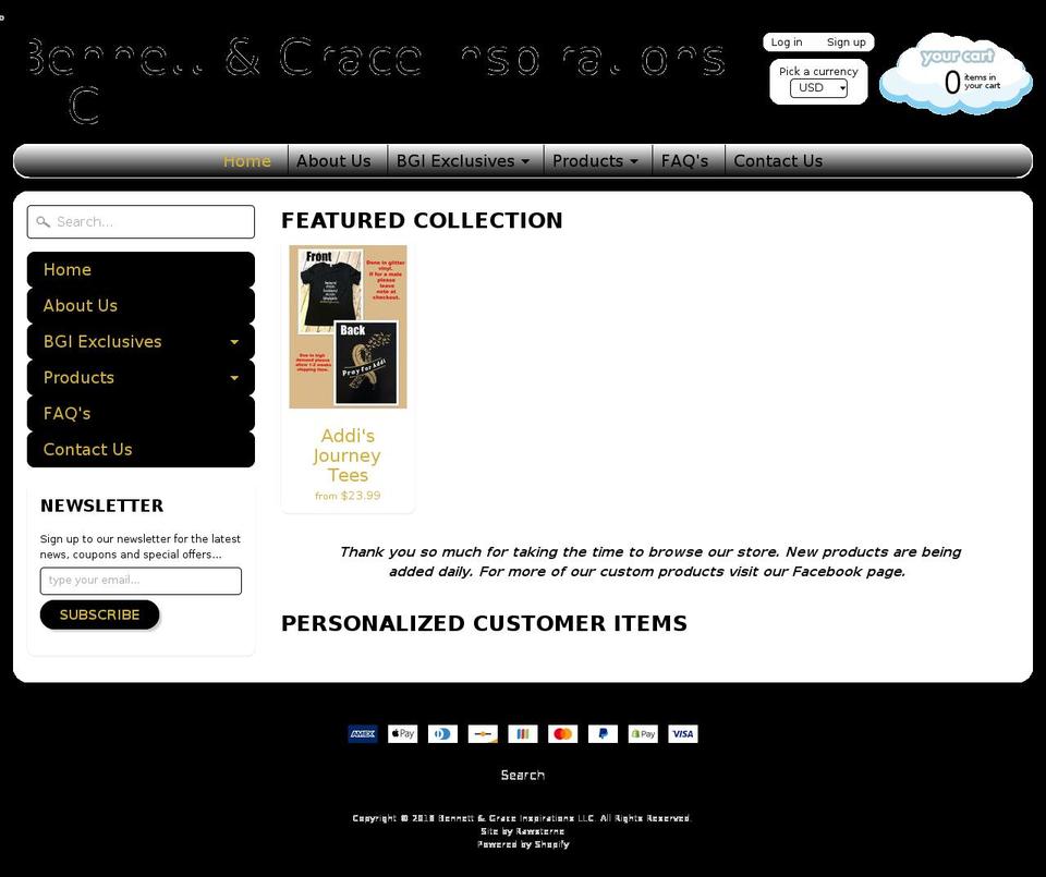 bgigifts.com — Shopify storefront screenshot