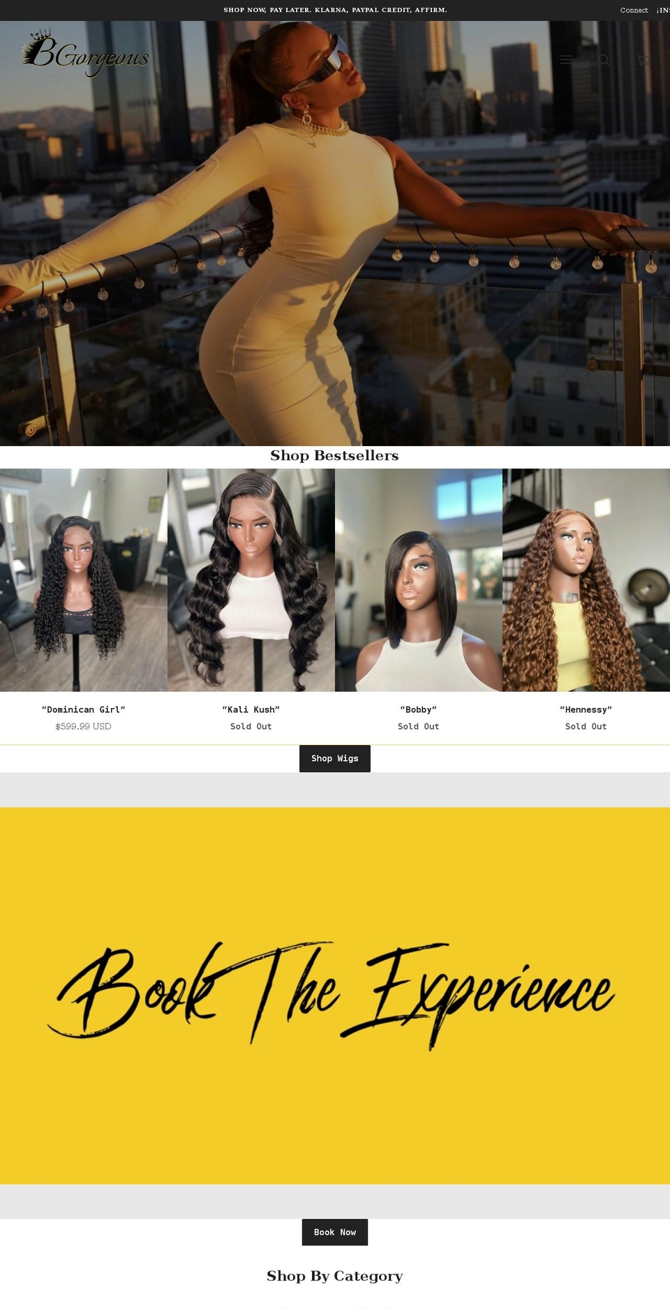 bgihair.com shopify website screenshot