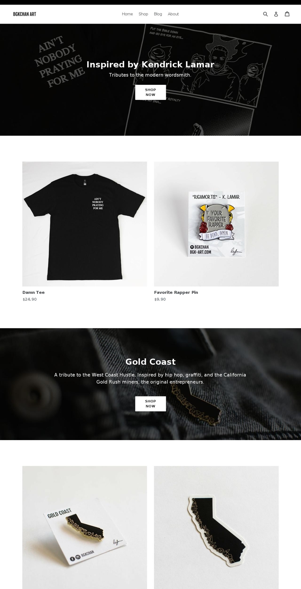 bgk-art.com — Shopify storefront screenshot