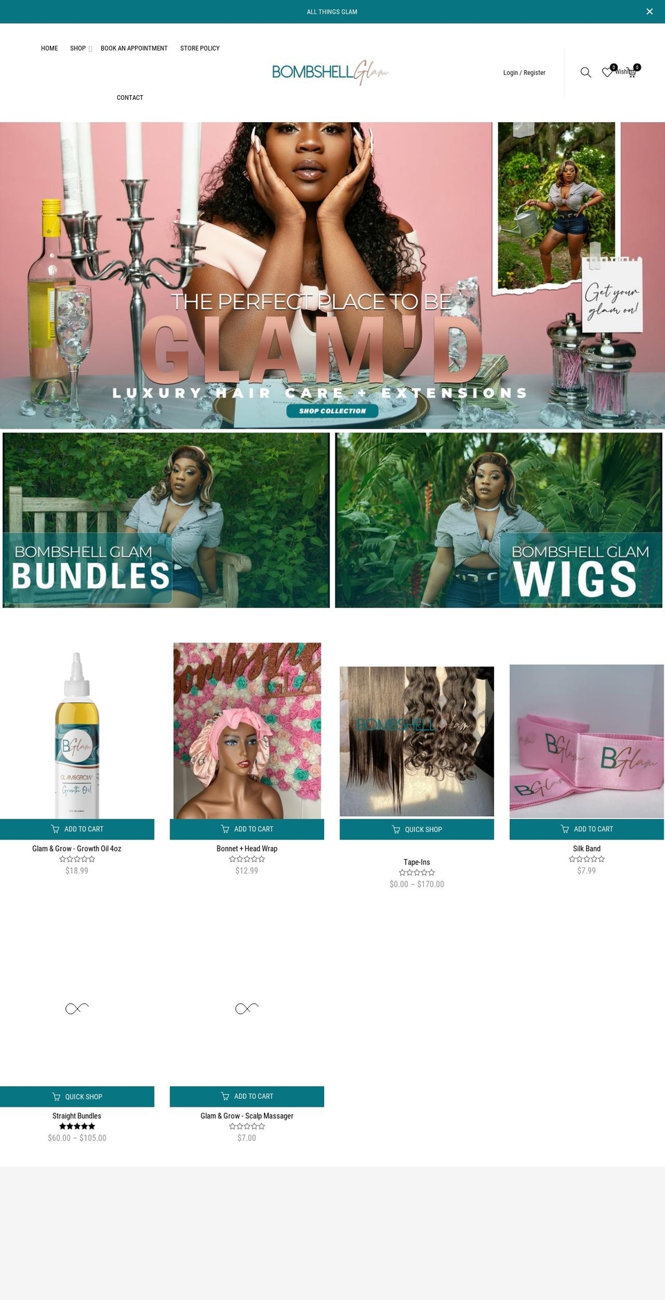 bglambeauty.com shopify website screenshot