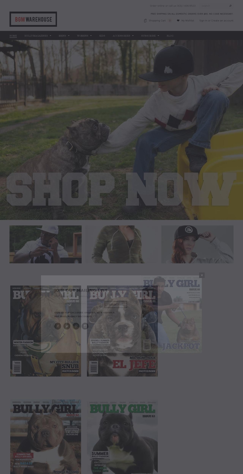 bgmmag.com shopify website screenshot