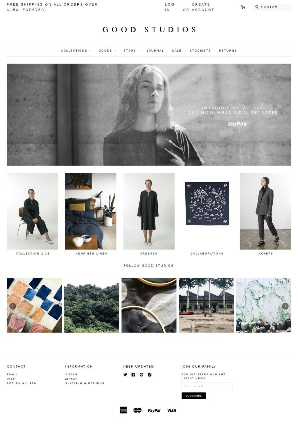 bgoodslabel.com — Shopify storefront screenshot