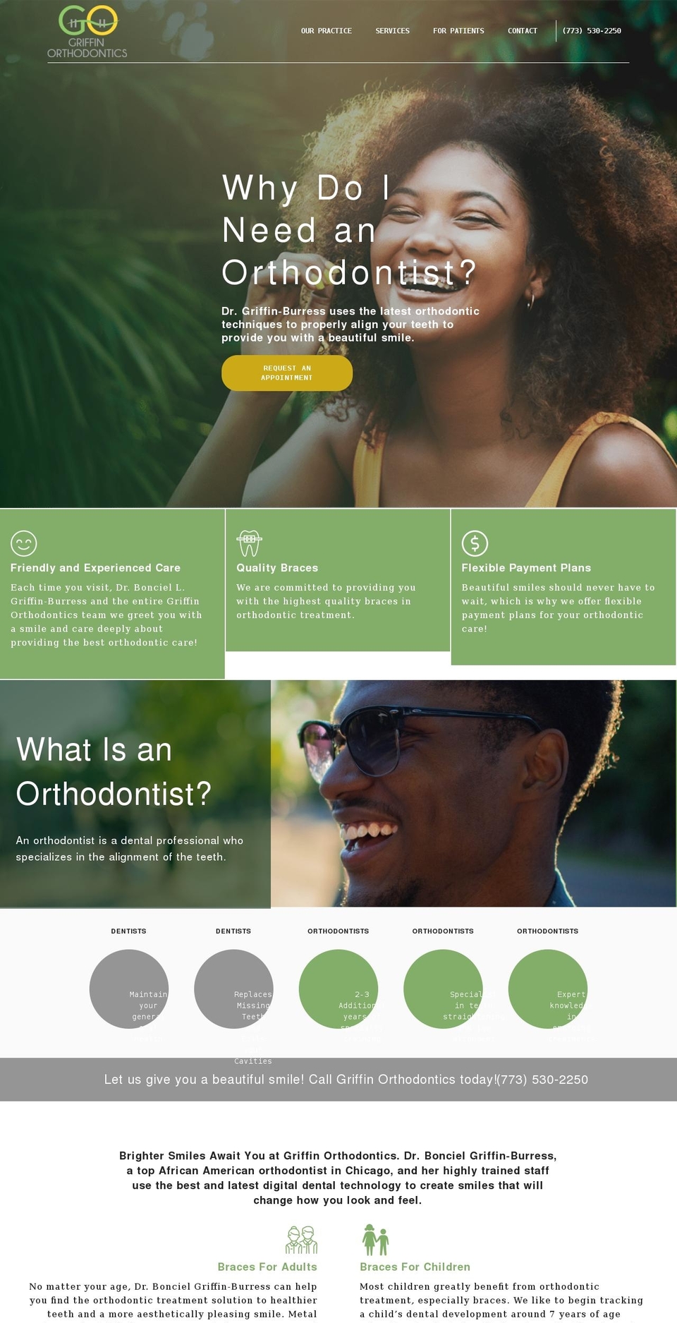 bgriffinorthodontics.com shopify website screenshot
