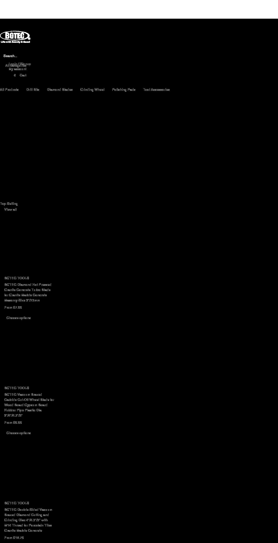 bgtectool.com shopify website screenshot