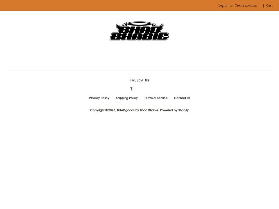 bhadgoods.com — Shopify storefront screenshot