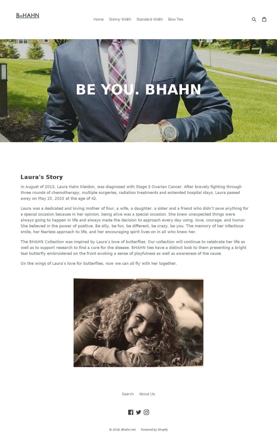 bhahn.net shopify website screenshot