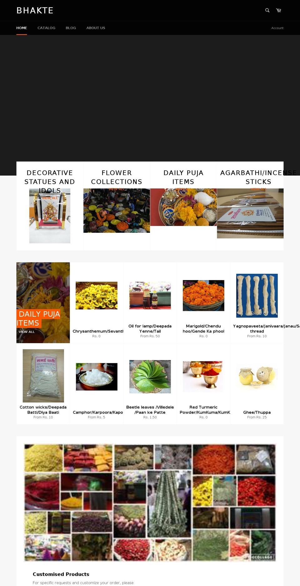 bhakte.com — Shopify storefront screenshot