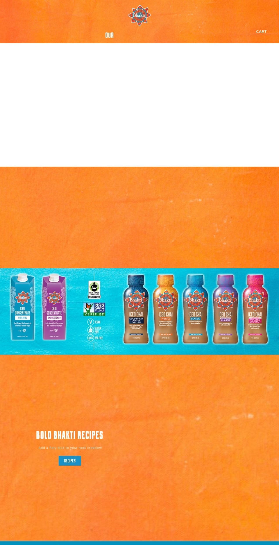 bhaktichai.com shopify website screenshot