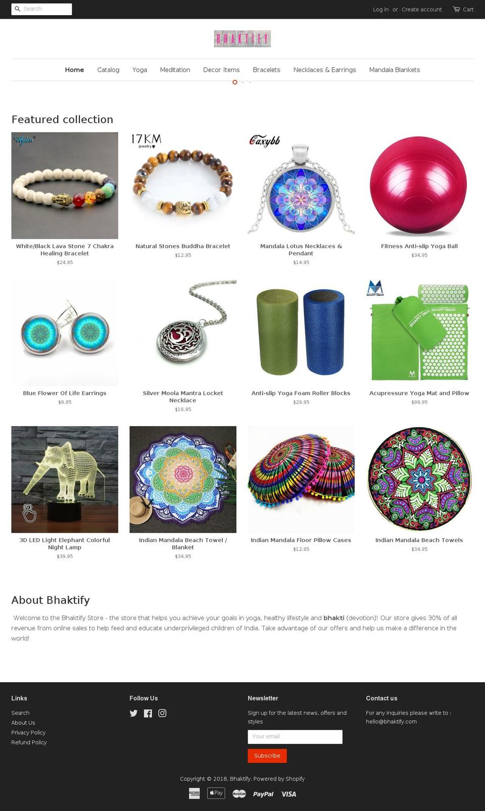 bhaktify.com — Shopify storefront screenshot