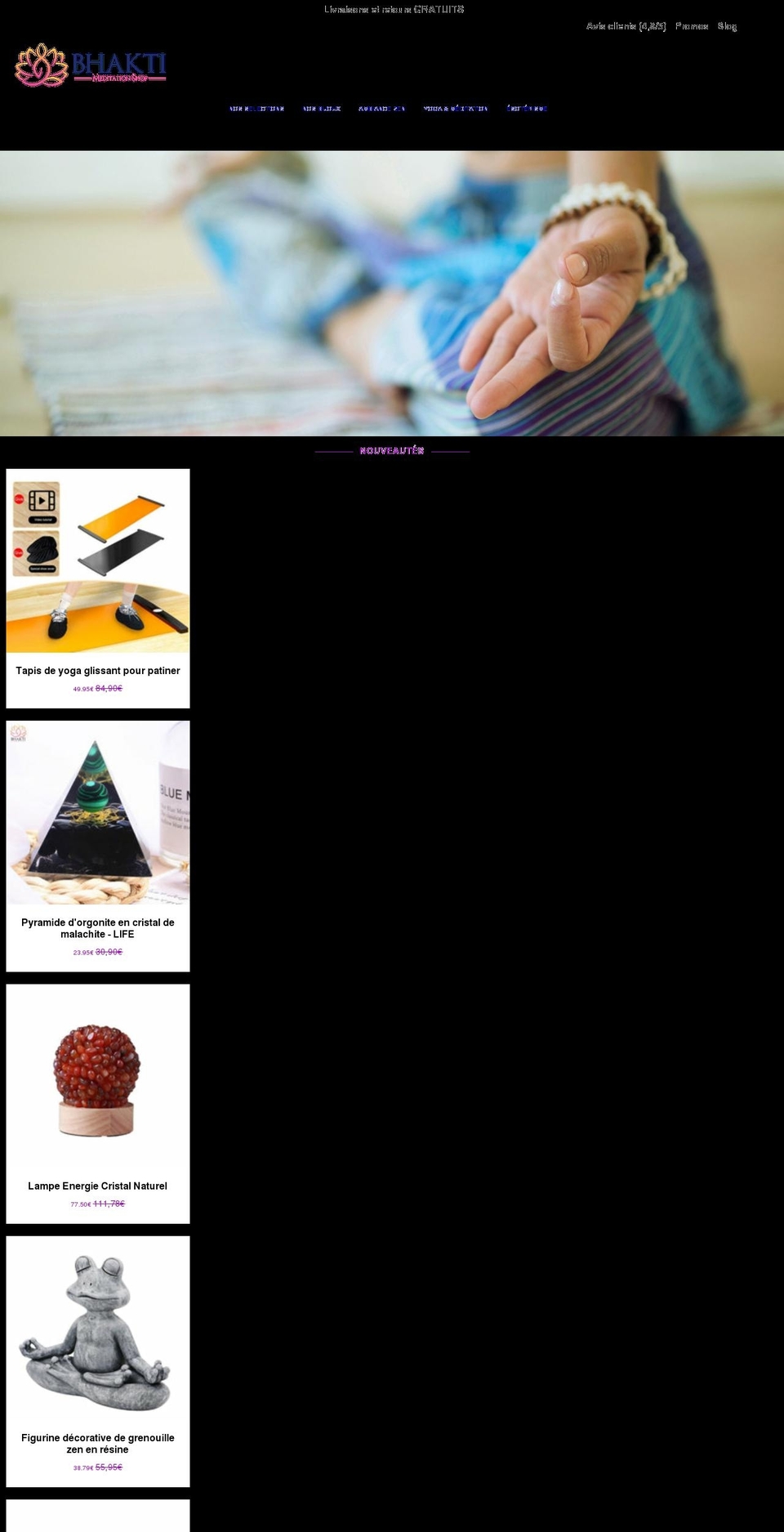 bhaktimeditation.com shopify website screenshot