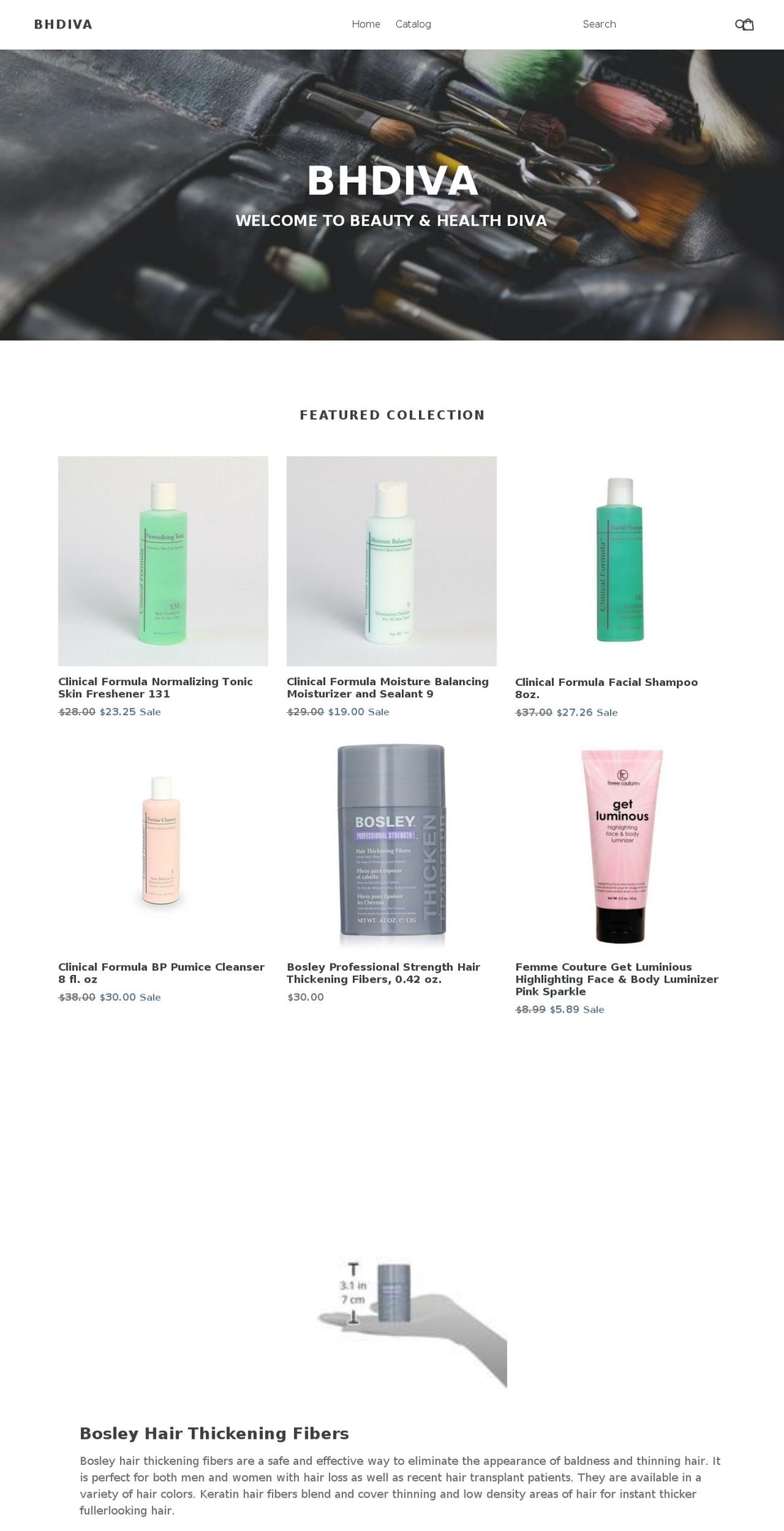 bhdiva.com — Shopify storefront screenshot