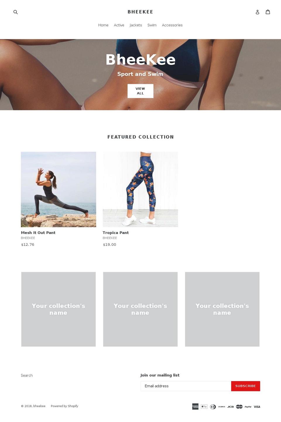 bheekee.com — Shopify storefront screenshot