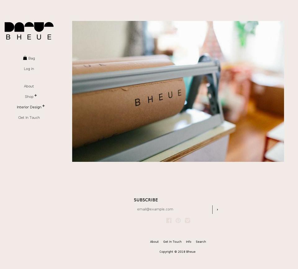 bheue.com — Shopify storefront screenshot