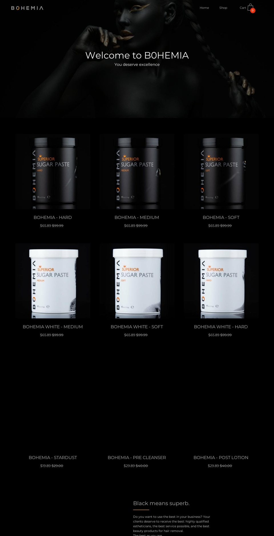 bhmia.info shopify website screenshot
