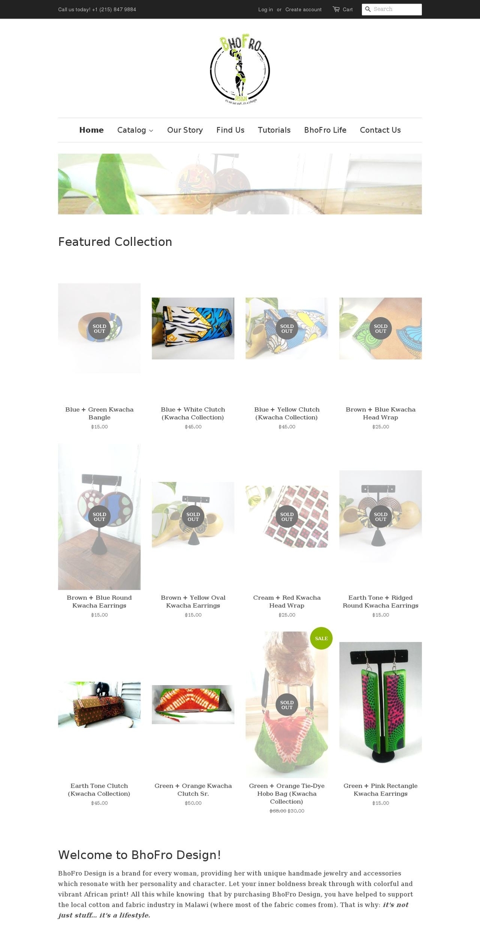 bhofrodesign.com — Shopify storefront screenshot