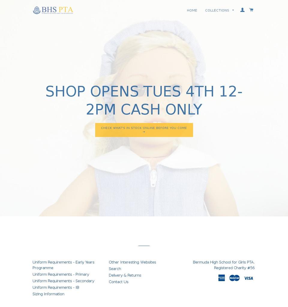 bhsptastore.com shopify website screenshot