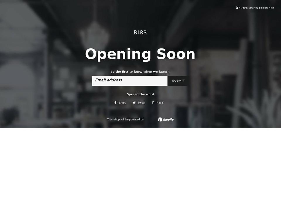 bi83.myshopify.com shopify website screenshot