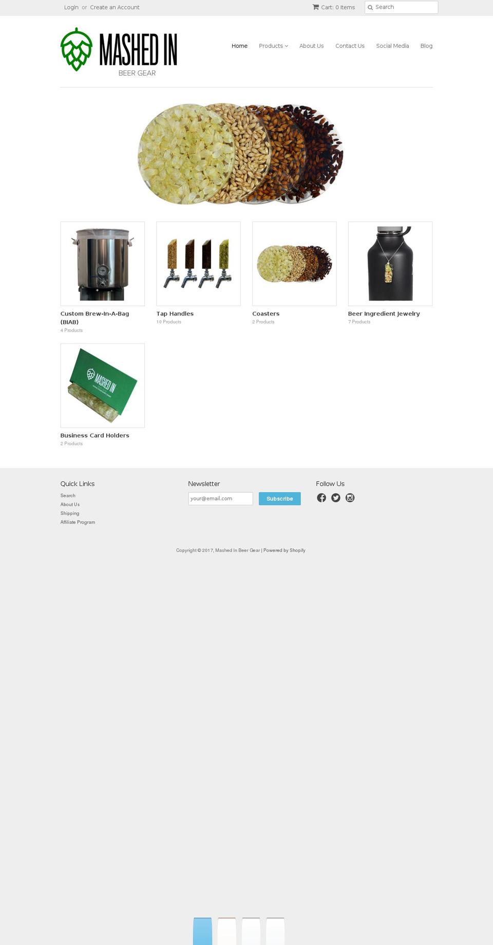 biab-brewing.com shopify website screenshot