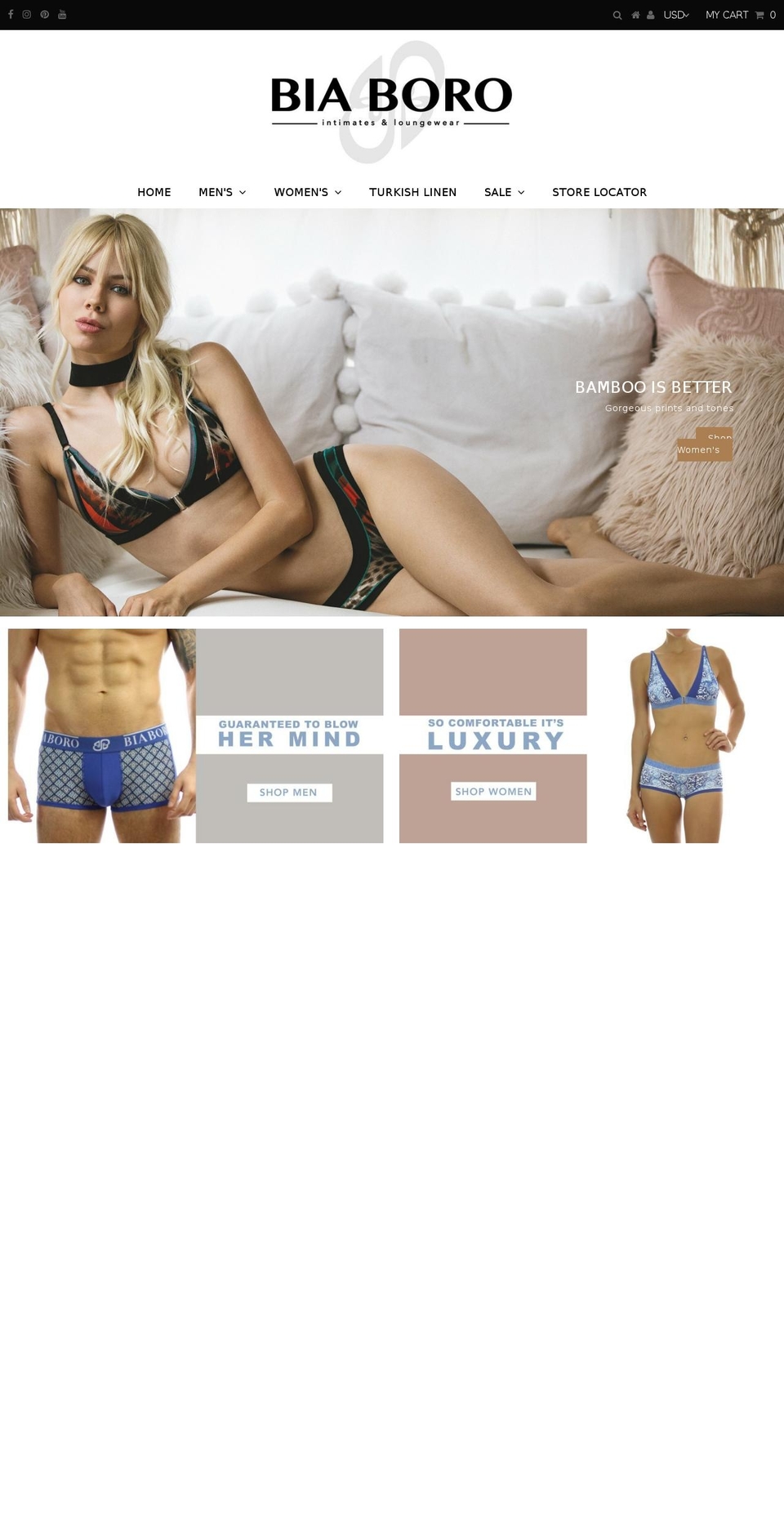 biaboro.ca shopify website screenshot