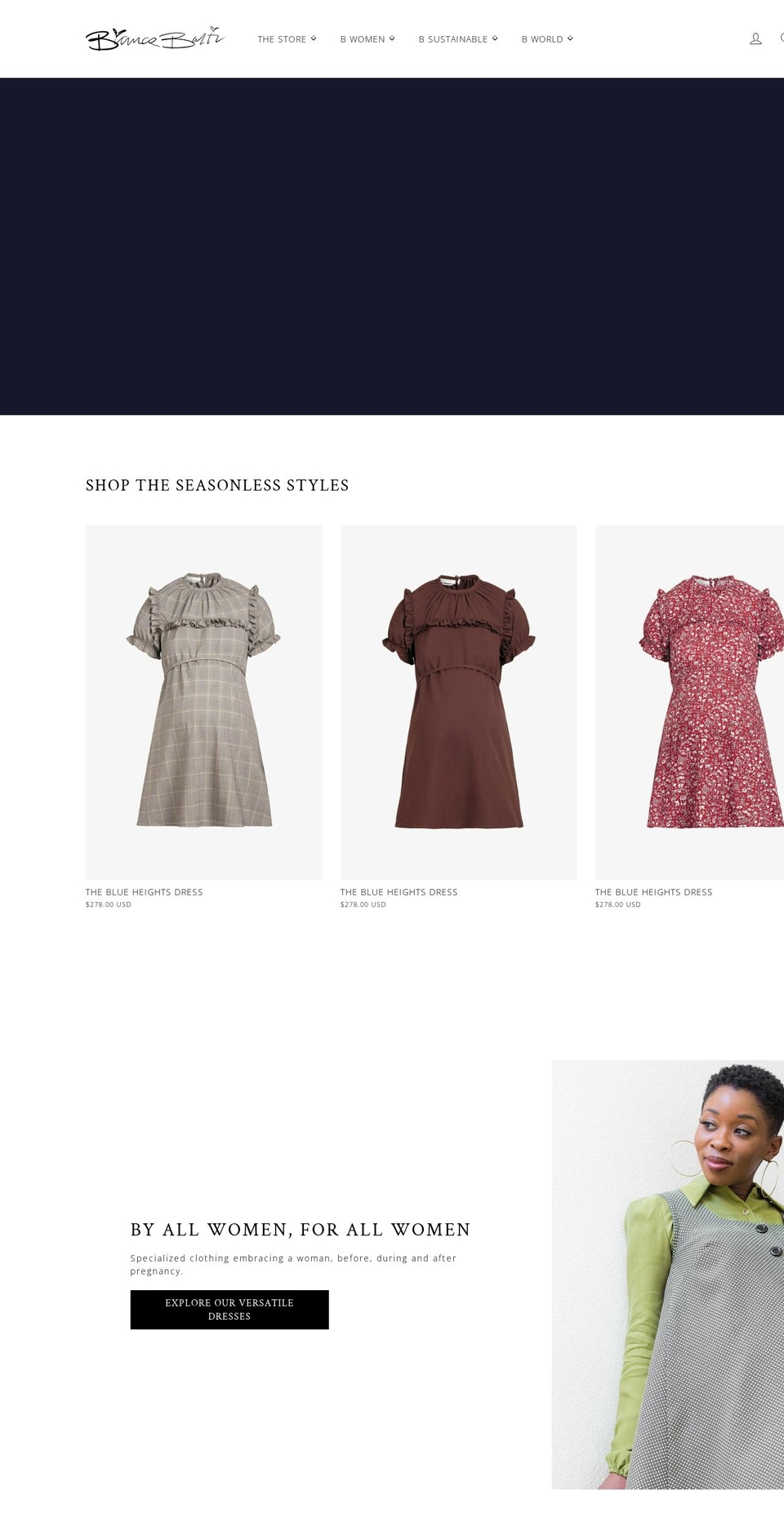 biancabalti.com shopify website screenshot