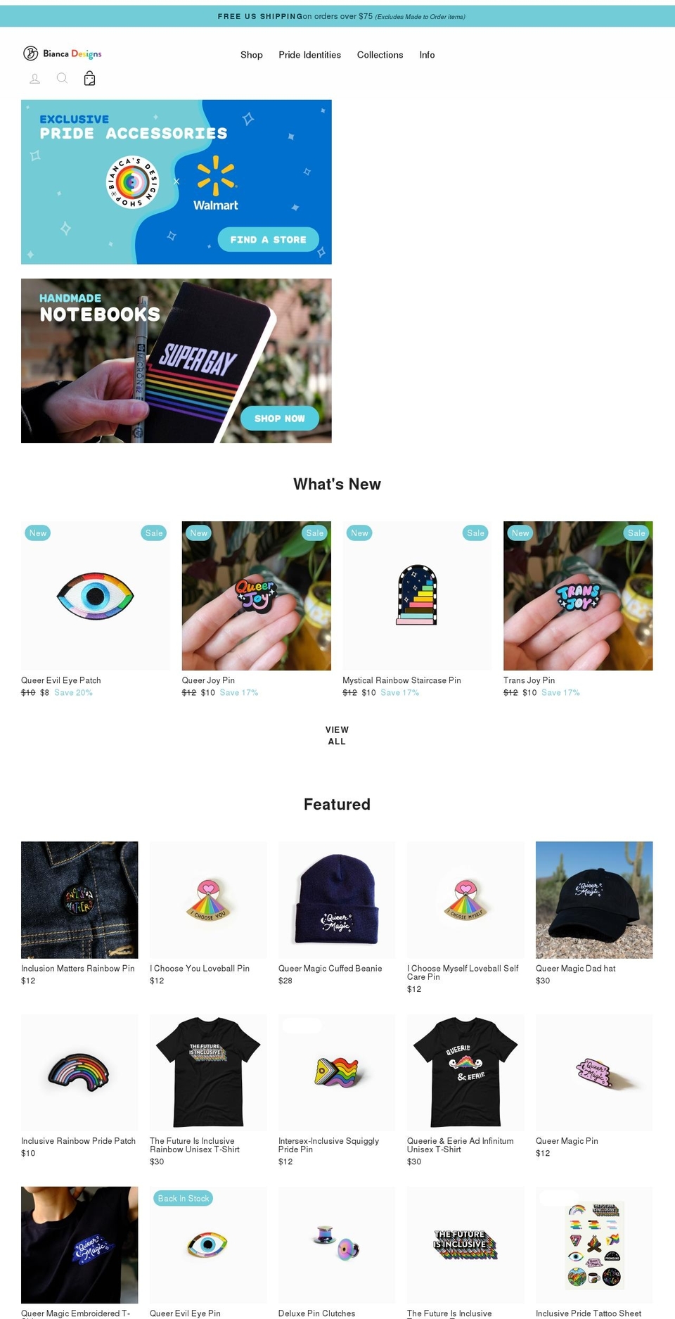 biancadesigns.co shopify website screenshot