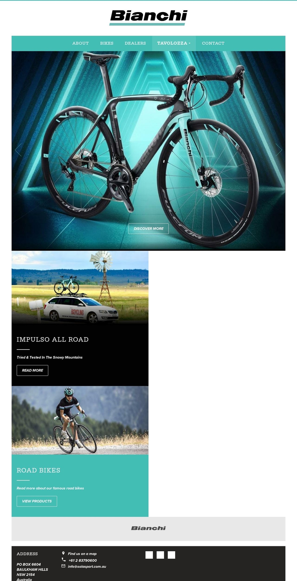 bianchiaustralia.com.au shopify website screenshot
