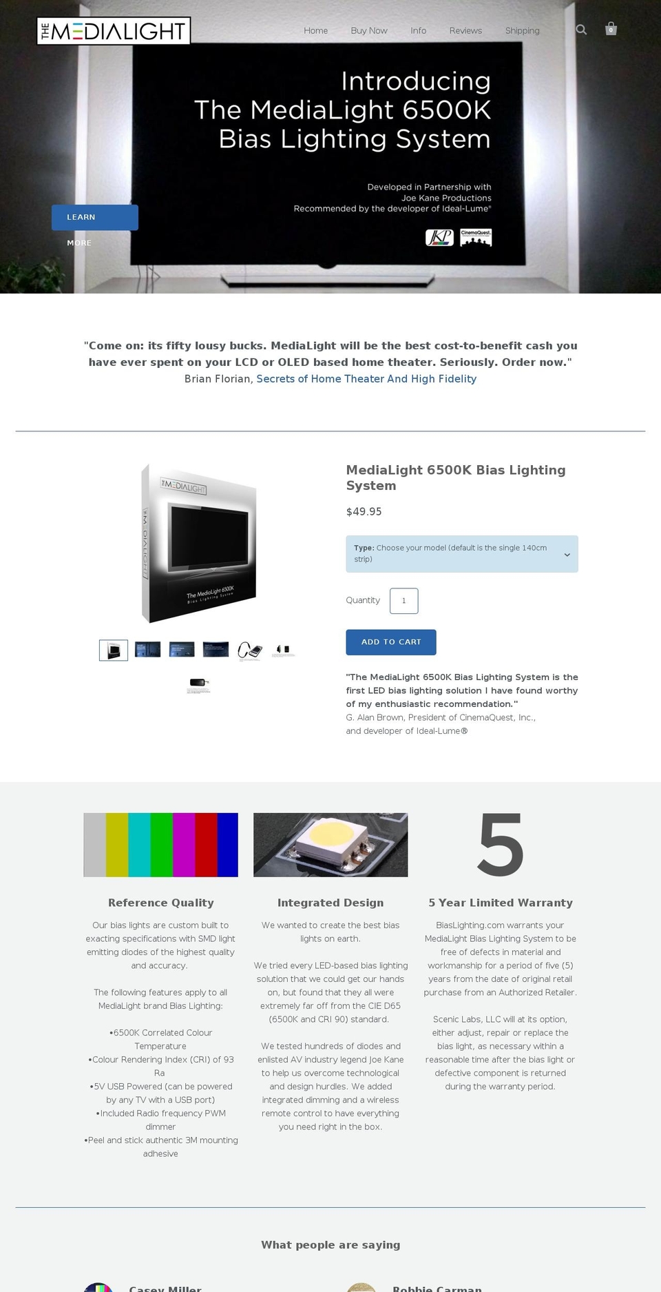 biaslighting.com shopify website screenshot