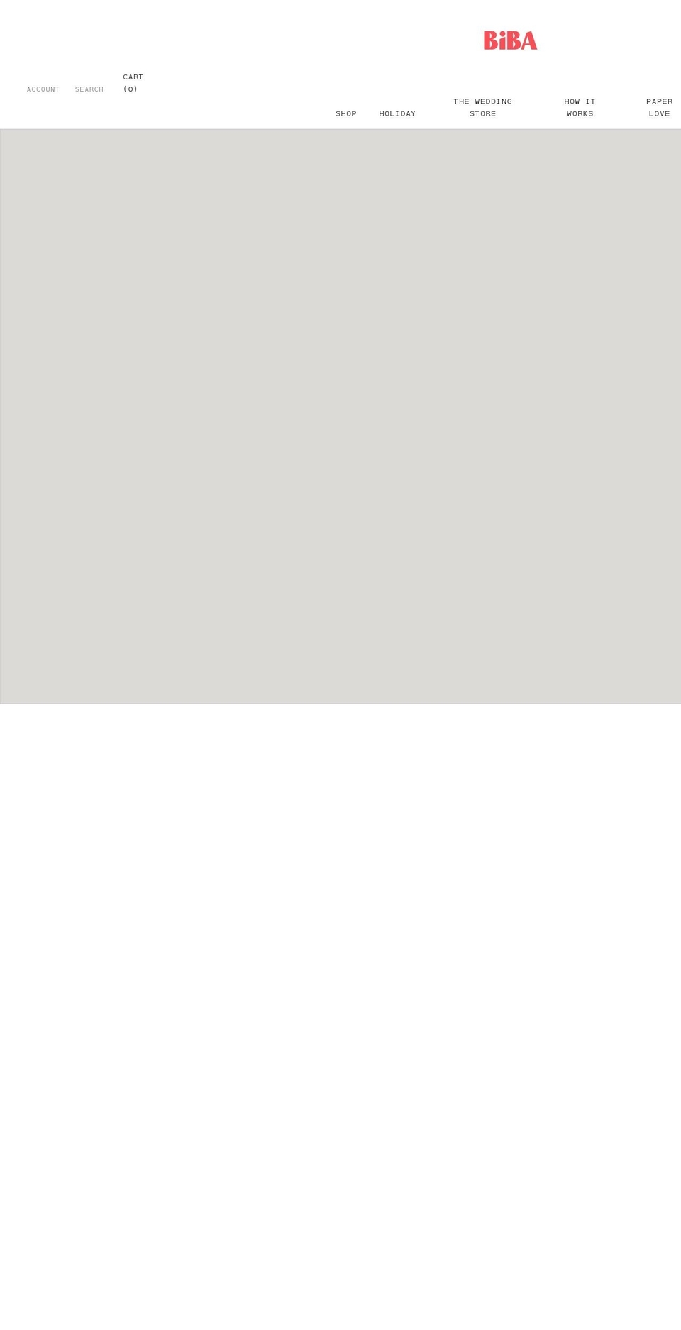 bibaletterpress.com shopify website screenshot