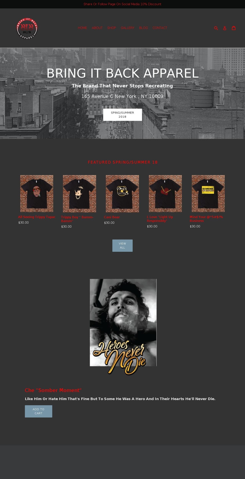 bibapparel.com — Shopify storefront screenshot