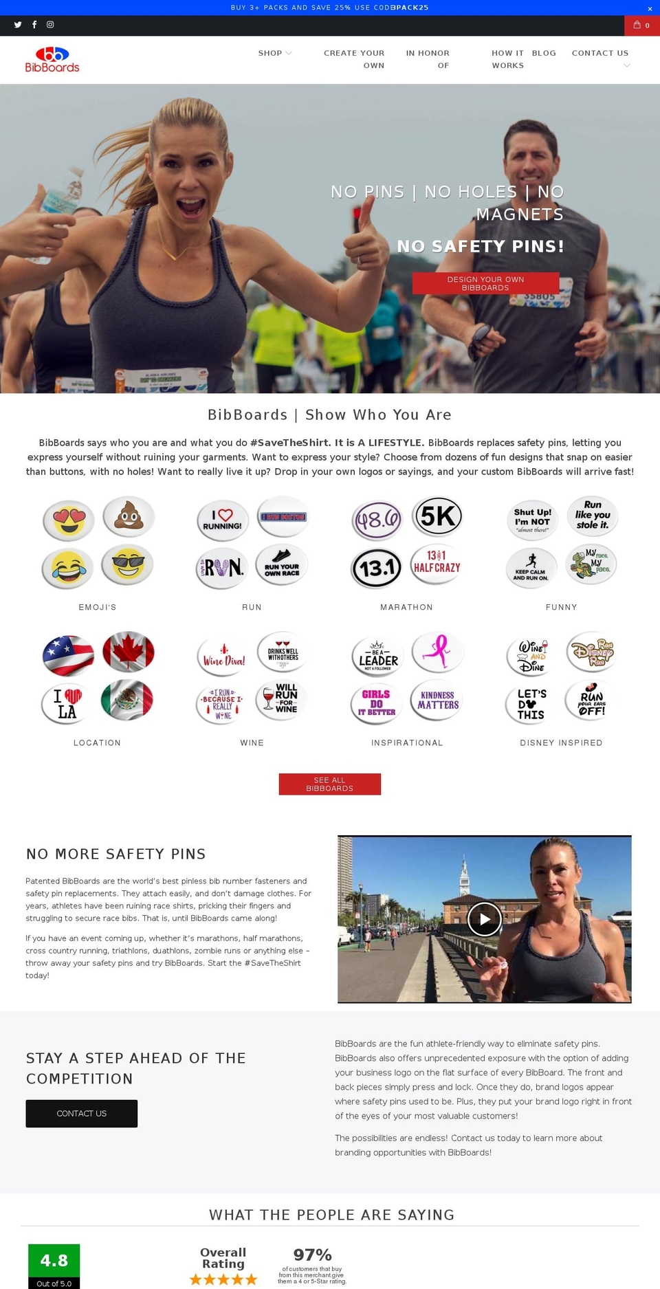 bibboards.com shopify website screenshot