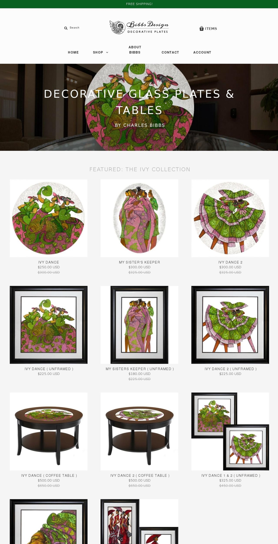 bibbsdesign.com shopify website screenshot