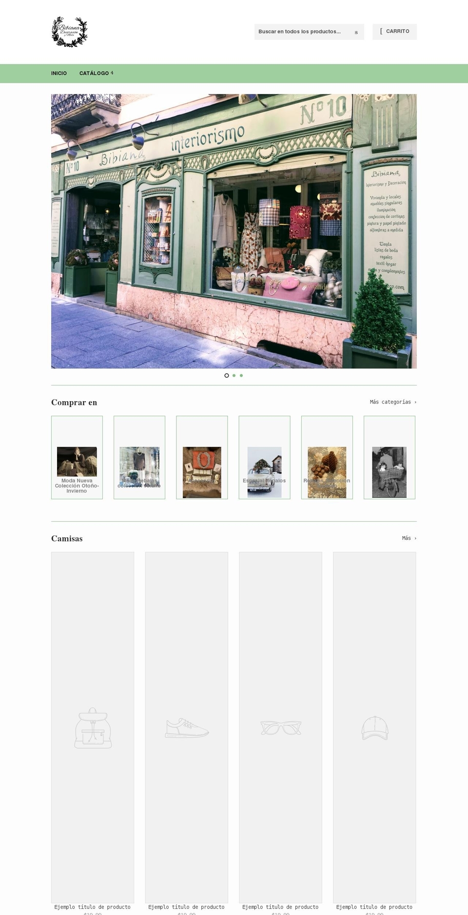 bibianajaca.com shopify website screenshot