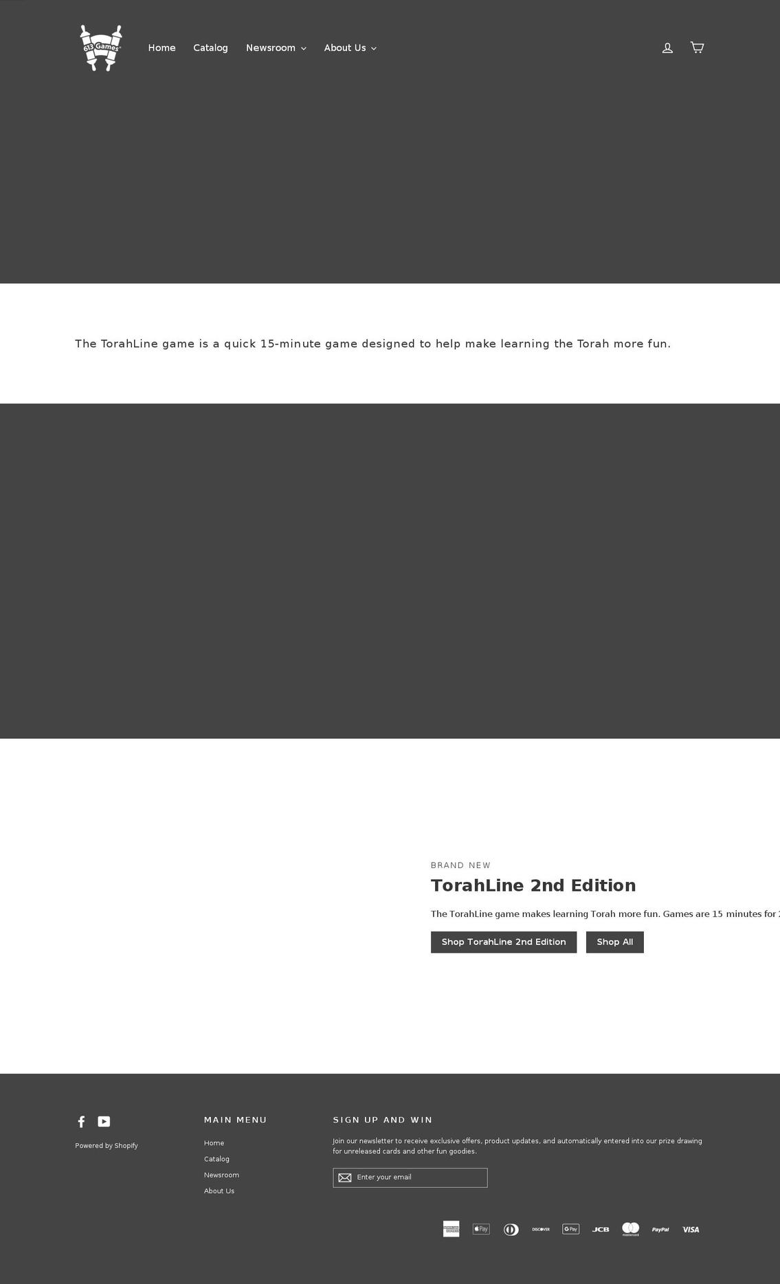 biblelinegames.com — Shopify storefront screenshot