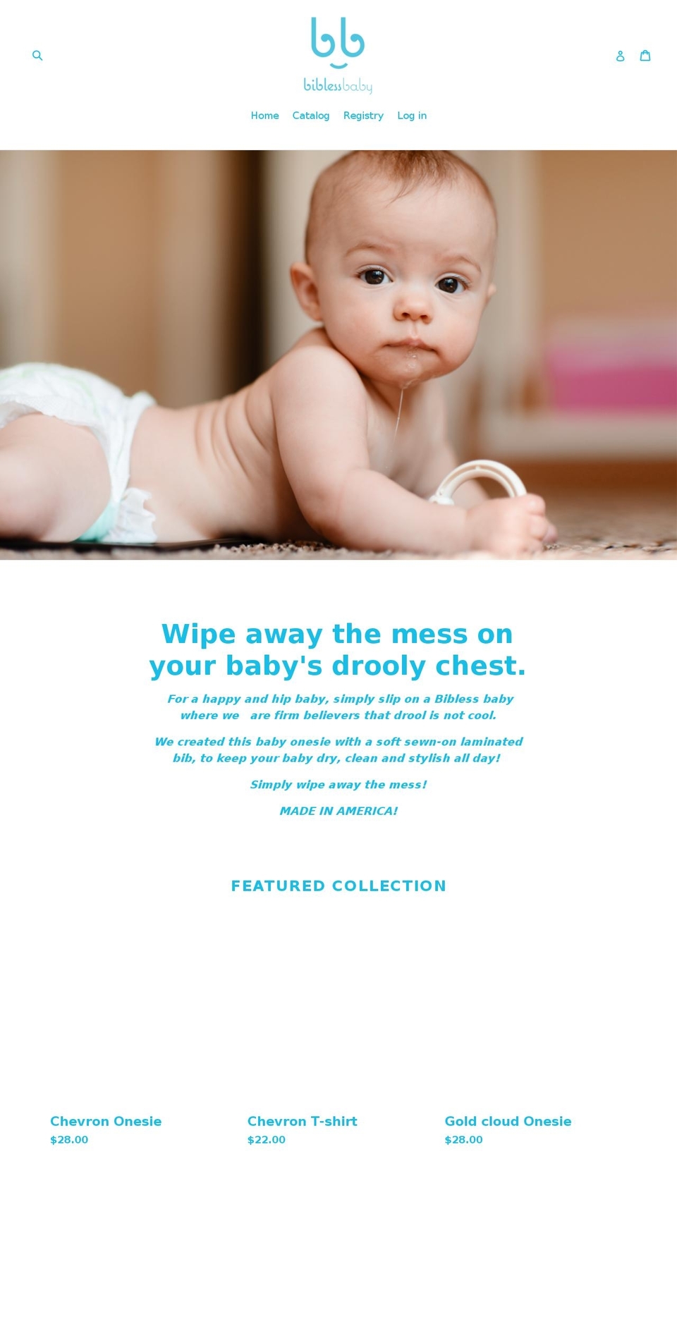 biblessbaby.com — Shopify storefront screenshot