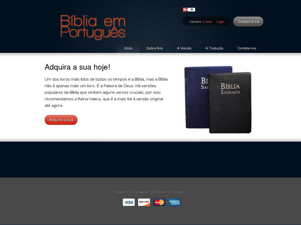 mono Shopify theme site example bibliaemportugues.com