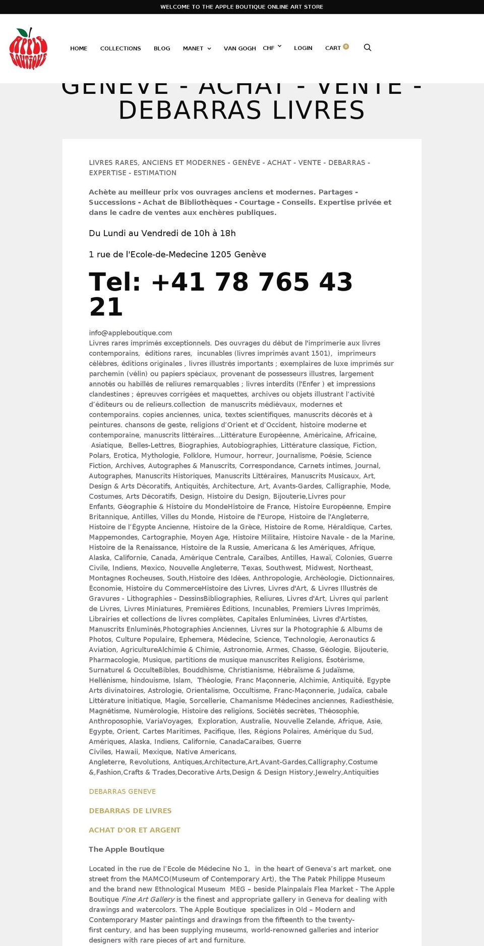 bibliothequenationale.com — Shopify storefront screenshot