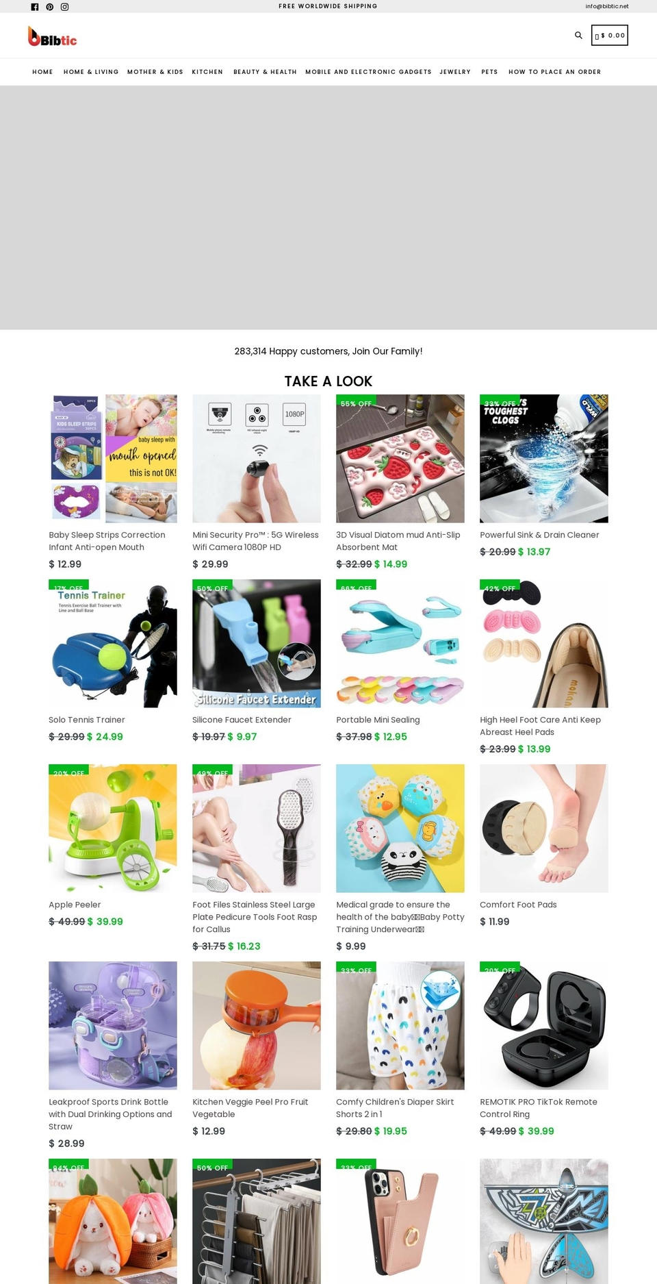 bibtic.net shopify website screenshot