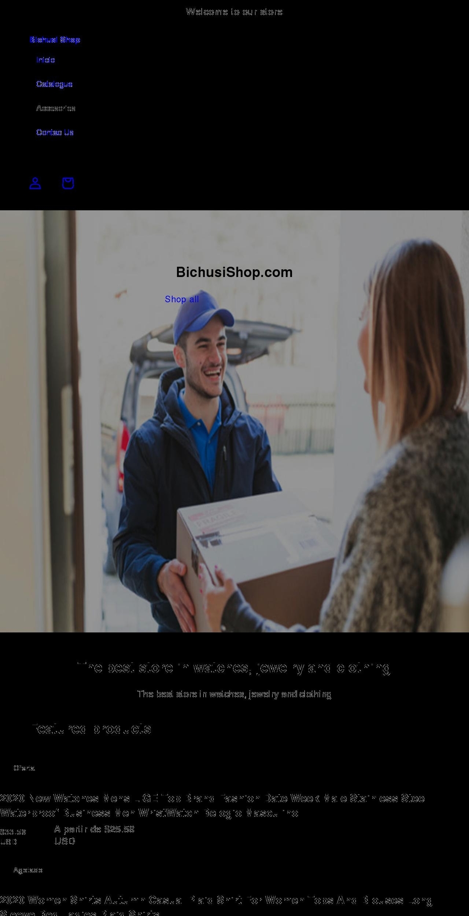 bichusishop.com shopify website screenshot