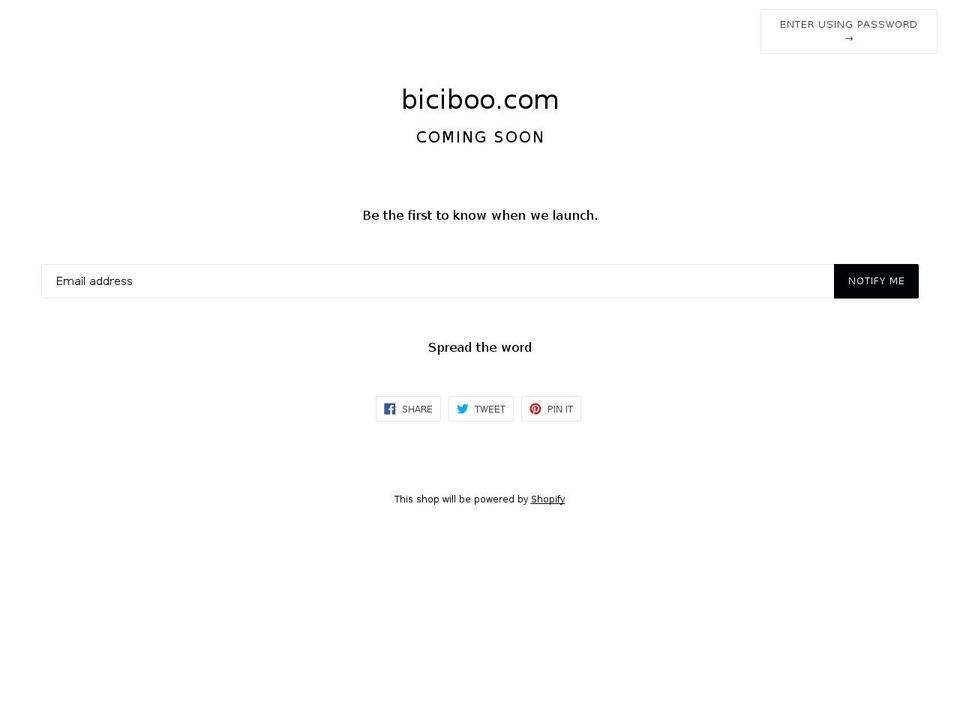 biciboo.com — Shopify storefront screenshot