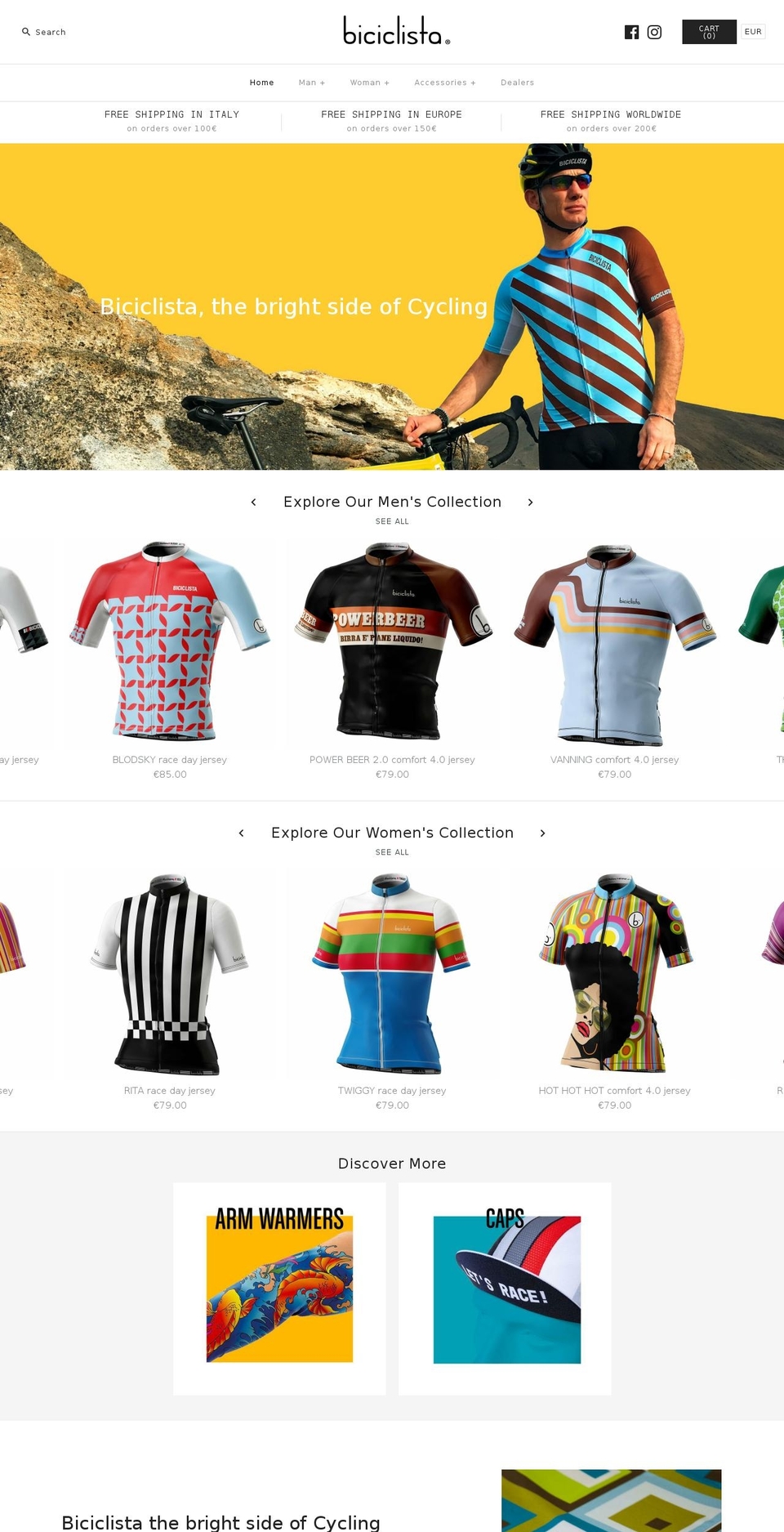 biciclista.eu shopify website screenshot