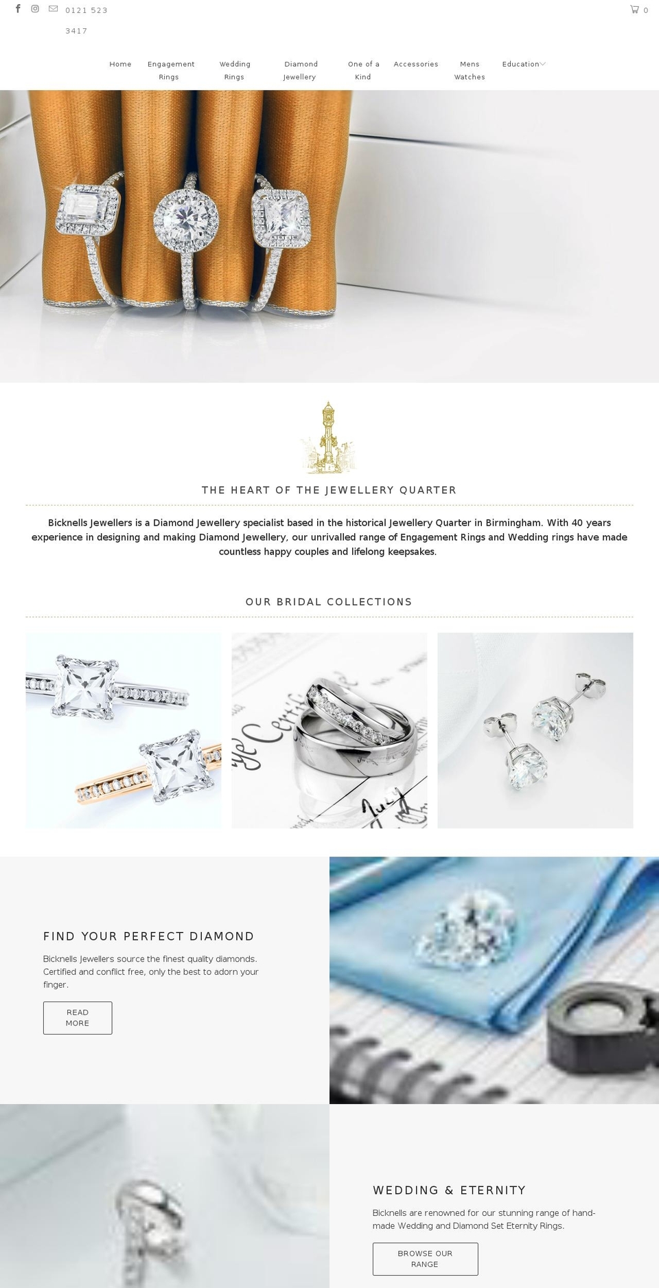 Bicknells Jewellers Shopify theme site example bicknells.com