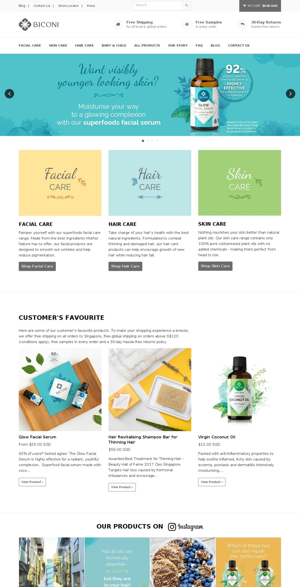biconi.com shopify website screenshot