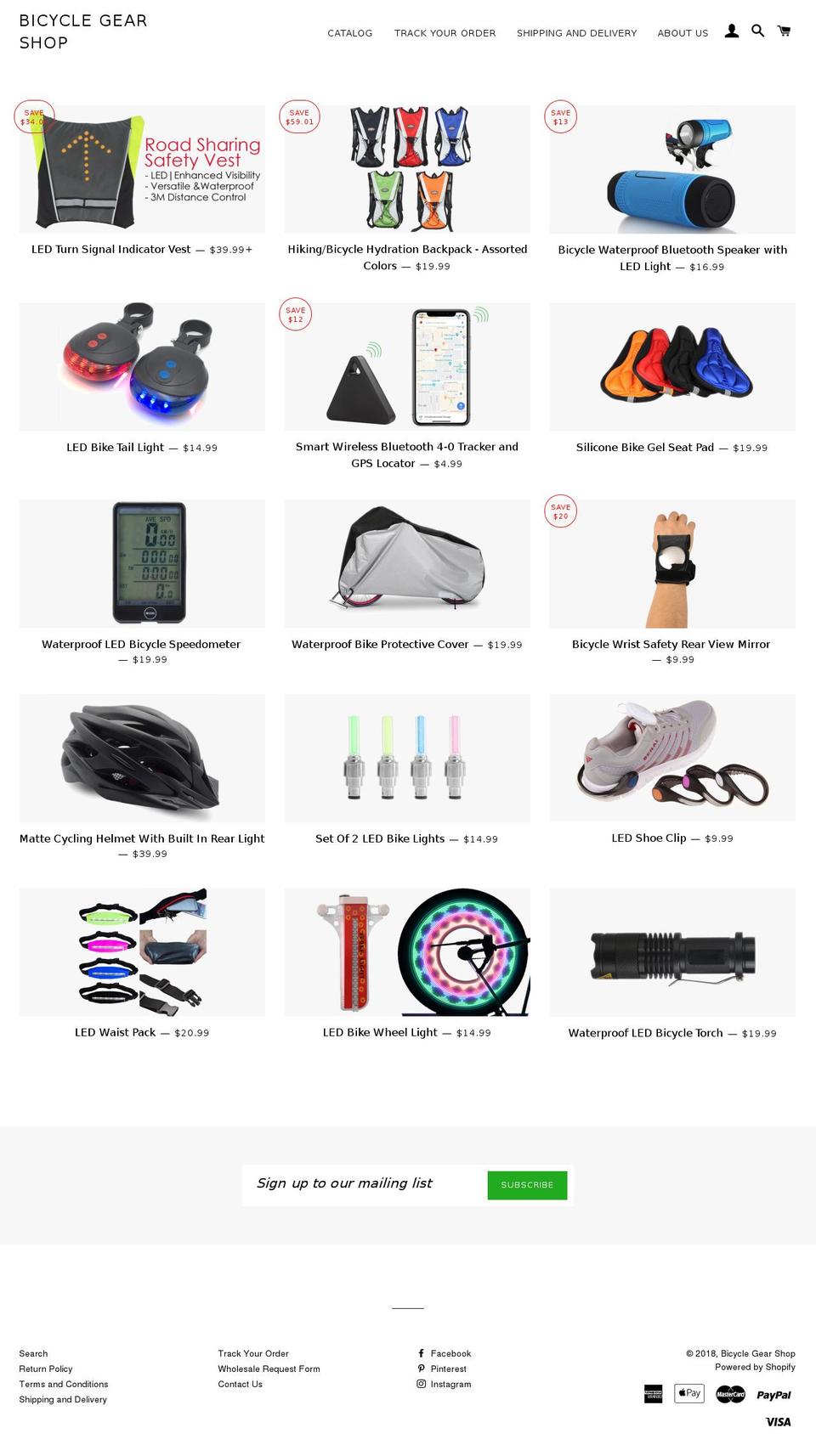 free-ship-styled-theme Shopify theme site example bicyclegearshop.com