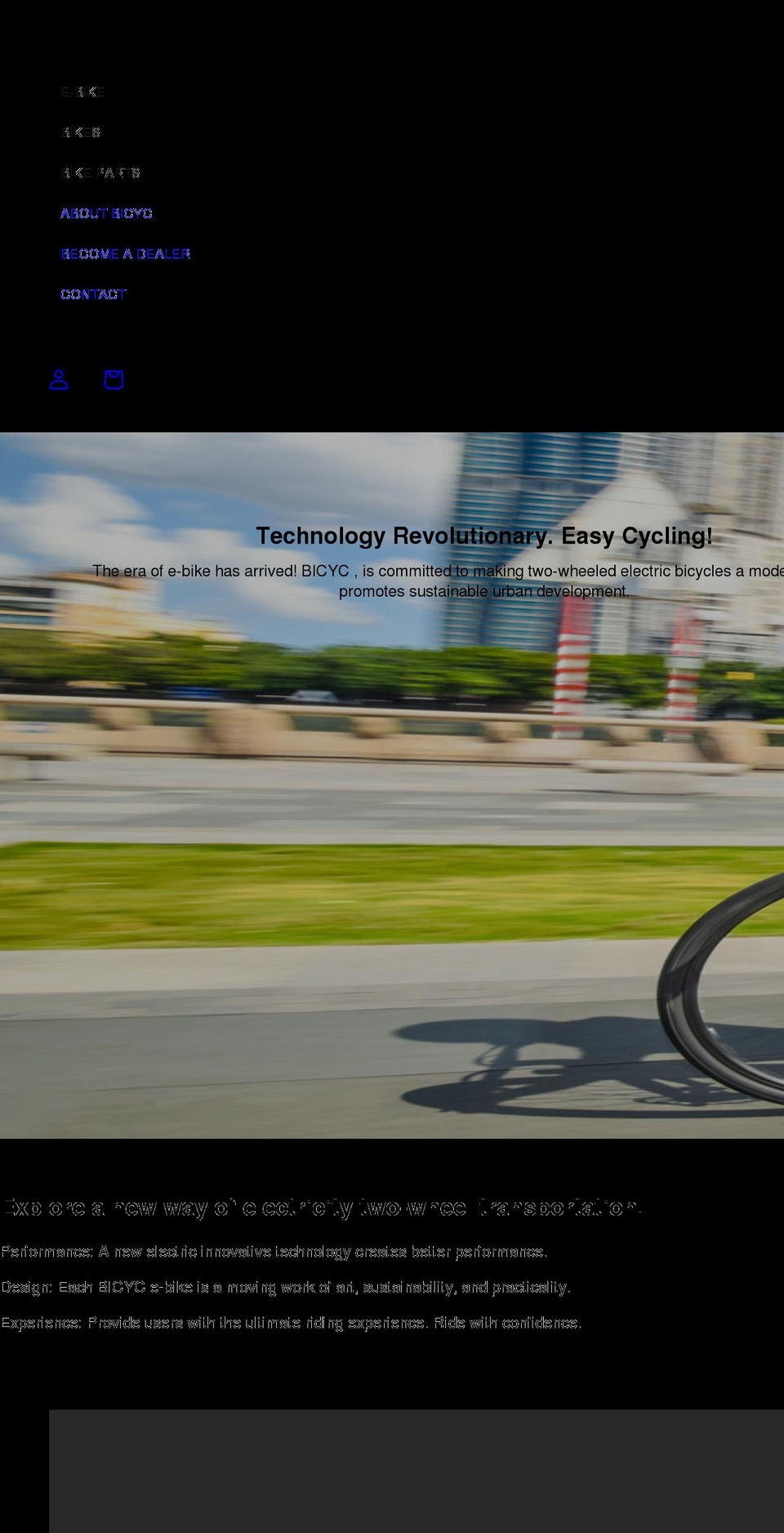 bicycstore.com shopify website screenshot